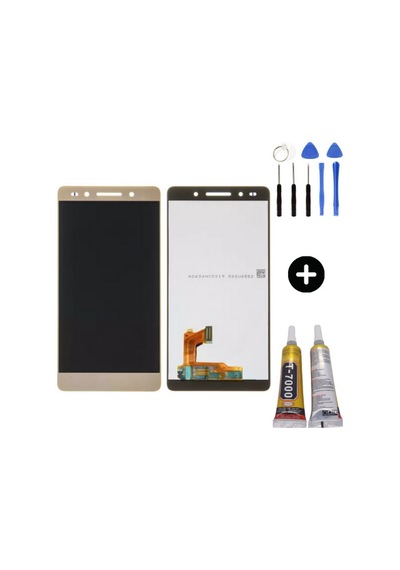 Te Huawei Honor 7 Uyumlu Hk Lcd Ekran Dokunmatik Gold + Montaj Seti