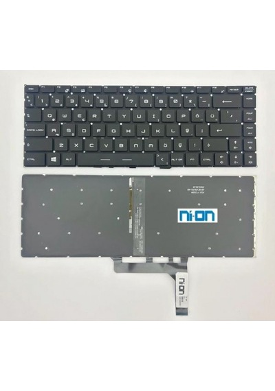 Nion Msi Ps42 Modern 8ra-207xtr Notebook Klavye Siyah Aydınlatmalı Tr