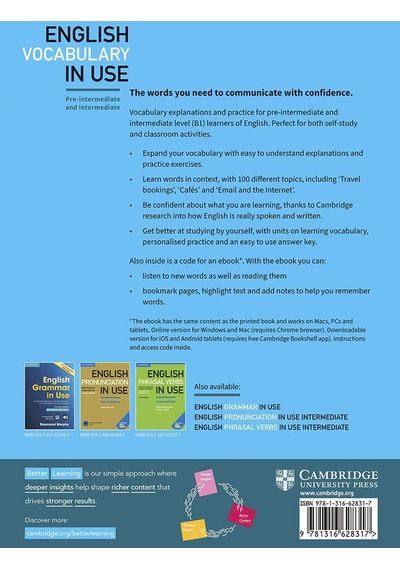 English Vocabulary İn Use: Vocabulary Reference And Practice