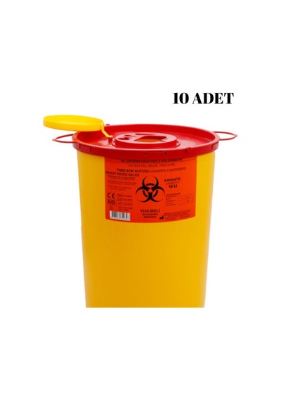 TIBBİ ATIK KOVASI 10LT - 10 ADET