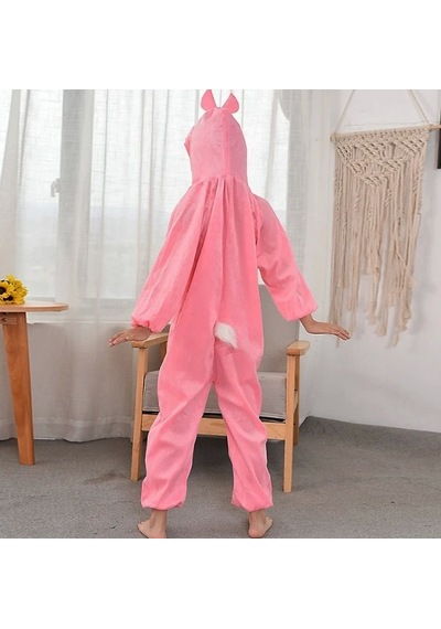 Nessiworld Çocuk Tavşan Kostümü Pembe Renk 4-5 Yaş 100 Cm