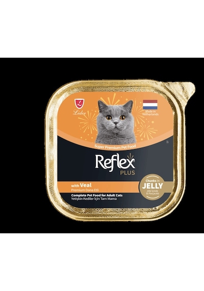 Reflex Plus Jelly Dana Etli 85 Gr Yetişkin Konserve Kedi Maması