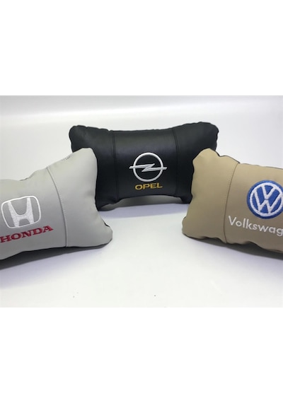 Opel Lüks Deri Oto Yastık Boyun Yastığı (376788412)