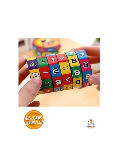 Eğitici Zeka Küpü Matematik Oyuncak - Çarpım Tablosu İle Eğlenceli Öğrenme