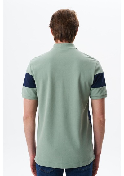 AR-MA Arma Erkek Regular Fit Çok Renkli % 100 Pamuk Pike Polo Yaka Tişört Y29374356102 Yeşil