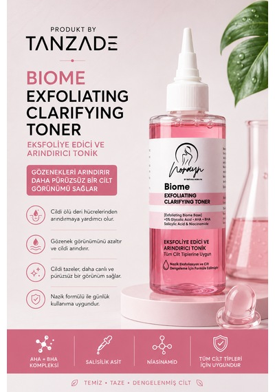 Produkt By Tanzade Aha Bha & Salisilik Asit Cilt Yenileyici Yüz Toniği 250 Ml