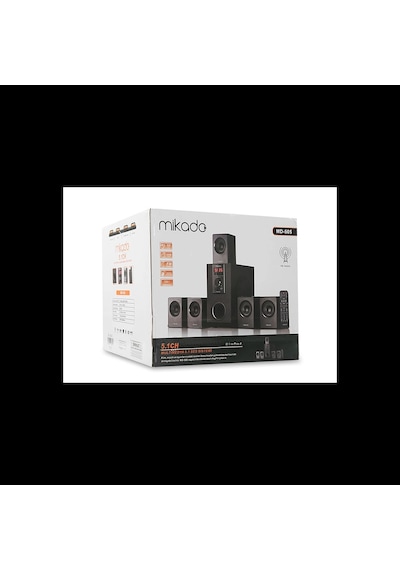 Mıkado Md-505, 70w, 5+1, Masaüstü, Fm/bt/sd/usb, Siyah Kasa, Speaker