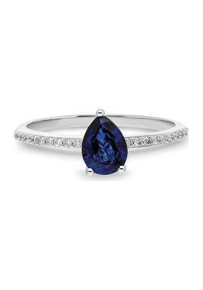 0,96 Karat Safir Pırlanta Yüzük-359