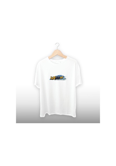 Wroom Detaylı Unisex Tişört Beyaz