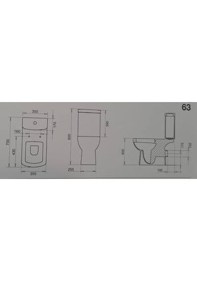 Plaza Arkadan Çıkışlı Klozet+rezervuar Turavit Diğer