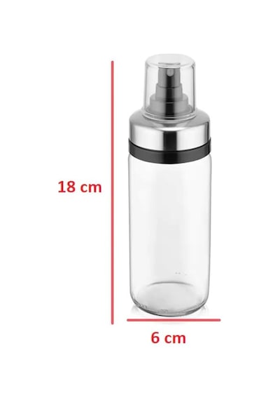 Cam Yağ Spreyi Yağ Püskürtücü Metal Sprey Yağlık Şişe 244 ML