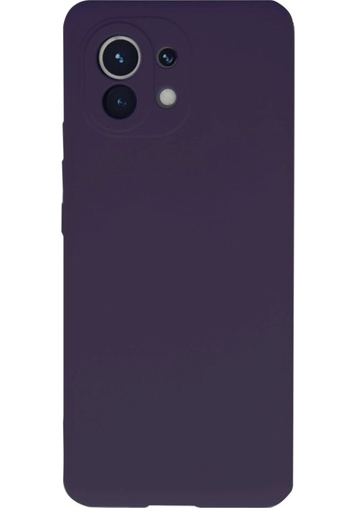 Newface Xiaomi Mi 11 Kılıf Nano İçi Kadife Silikon - Mor mor