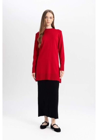 Defacto Regular Fit Esnek Belli Basic Düz Siyah Maxi Etek D2526AX24WNBK81 Siyah
