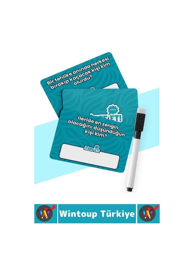 Arkadaş Grup Tatil Yılbaşı Silgili Kalemli Eğlenceli Kızdırmalı Cezalı Cesur İtiraf Oyunu 45 Kart