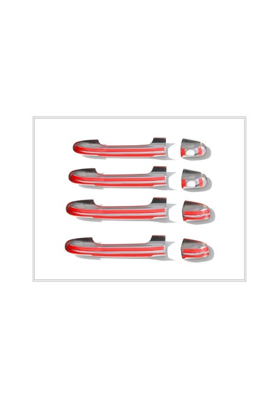 Hyundai İ20 Krom Kapı Kolu 4 Kapı 2008-2014 P.Çelik 2 Delik