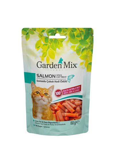 Garden - 185 - Mıx Somonlu Stıck Kedı Ödülü 60 Gr X - Spt-gld - 4 Adet