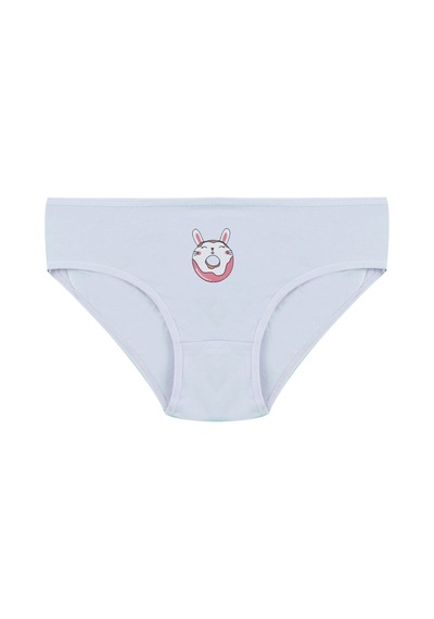 Koza İç Giyim Kız Çocuk 3'lü Penguen Desenli Slip 1050 Mavi