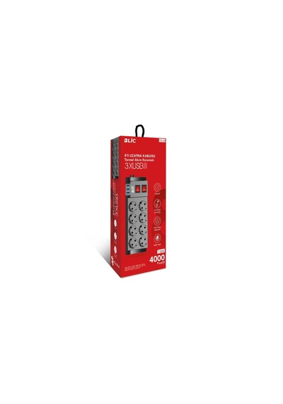 8li-blic Ftr-08 Termal Akım Korumalı Priz 2mt.16a 4000w Usb