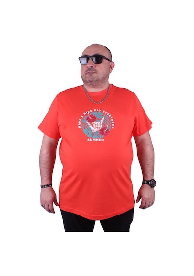 Starbattal Büyük Beden Erkek Sıfır Yaka Tişört Summer 23119 Nar Çiçeği-Nar Çiçeği Çok Renkli Starbattal Büyük Beden Erkek Sıfır Yaka Tişört Summer 23119 Nar Çiçeği-Nar Çiçeği Çok Renkli