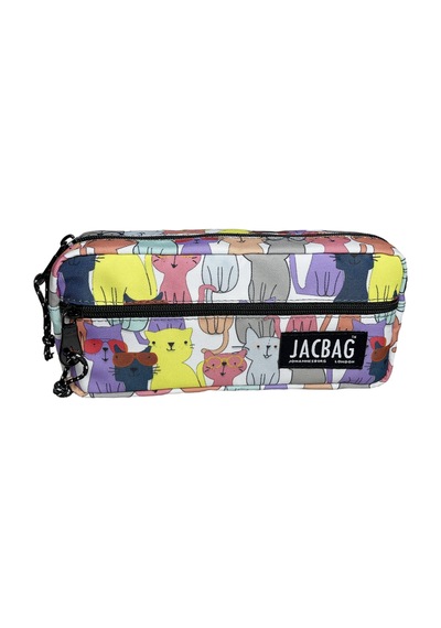 Jacbag Dual Zıp-iki Fermuarlı Kalemkutu Siyah