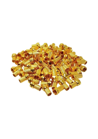 Rose Rc-50 Rg6 Gold F Konnektör 18mm - Kutulu 100adet Rose