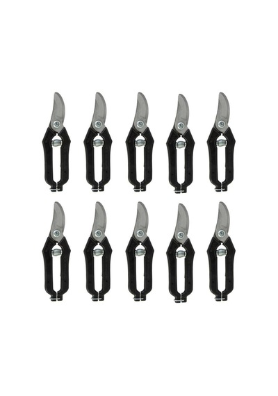 Göcen 10 Adet Narenciye Üzüm Bağ Budama Makası Eğri Uçlu 18Cm S N11.148