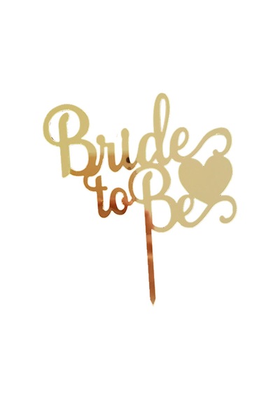 Gold Altın Sarısı Bride To Be Ayna Pleksi Bekarlığa Veda Partisi