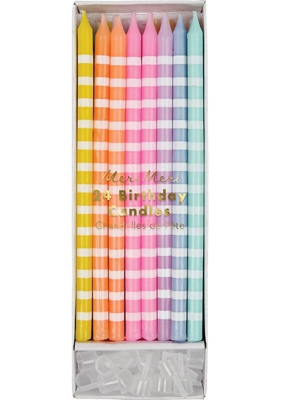 Meri Meri - Pastel Party Candles - Pastel Parti Mumları