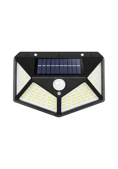40W Solar Sensörlü Bahçe Duvar Armatür Beyaz