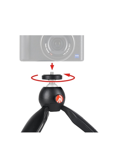 Manfrotto Mtpiximii-b Pixi Masa Tripodu, 1 Kg'a Kadar, Kompakt Ve
