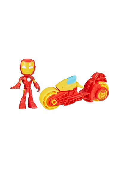 Spider And His Amazing Friends Motosiklet Ve Figür İron Man F9346