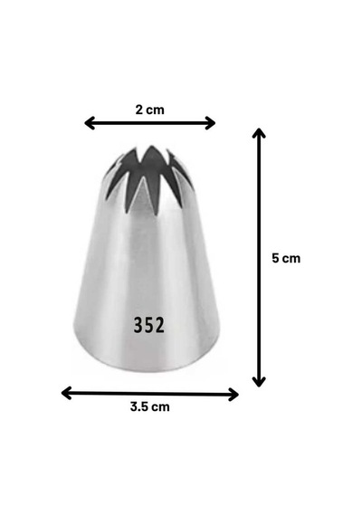 Duy Kapalı Yıldız - 9 Diş / 35x20x50 Çok Renkli