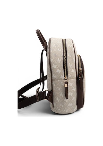 Silver Polo Sp1062 Kadın Sırt Çantası Monogram Taş-kahve