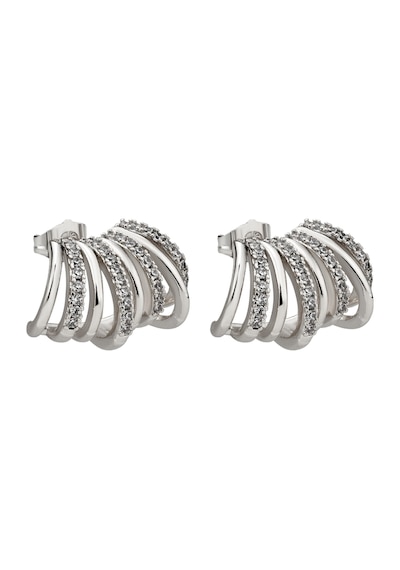 Taşlı Silver Küpe Gümüş