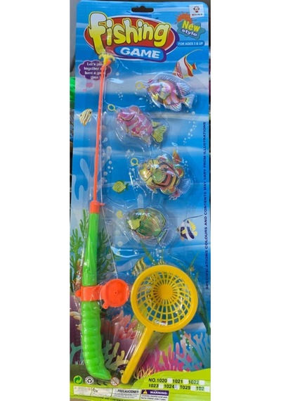 Oyuncak Kartelada Mıknatıslı Balık Tutma Oyunu