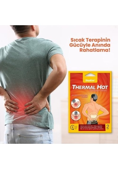 Stopever Thermal Hot Terapi Flasteri - 6'lı Paket Kas Ve Bel Ağrılarını Hafifletmeye Yardımcı 8 Saat Etkili Isı Terapisi İlaç İçermez 12 Adet 6x2