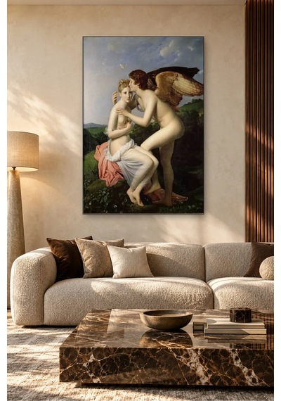 Fida Gerard Psyche Ve Eros İlk Öpücük Canvas Tablo Çok Renkli