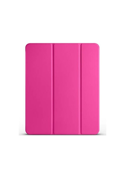 Lexroo İpad Pro 13 2024 Smart Cover Kalem Bölmeli Standlı 1-1 Kılıf - Pembe Koyu