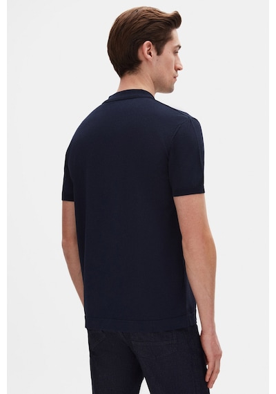 D's Damat Ds Damat Slim Fit Lacivert Düz Örgü Yazlık Rayon Triko T-shirt 4hf069421001m 101