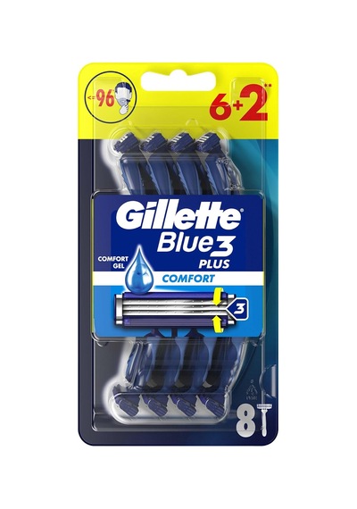 Blue3 Comfort Kullan At Erkek Tıraş Bıçağı 8 Adet 3lü Paket