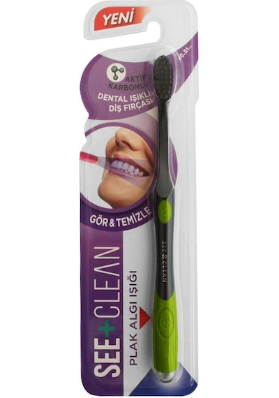 See + Clean Plak Algı Işıklı Aktif Karbonlu Diş Fırçası