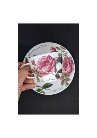 Blenheim Fine Bone China Vintage Geniş Porselen Fincanı 240 Ml Pembe