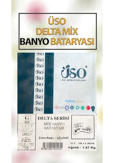 Üso Delta Mix Banyo Bataryası Krom