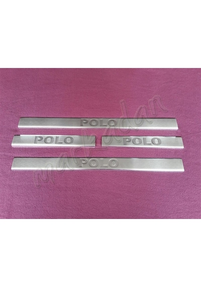 Woc Chrome Vw Polo Krom Kapı Eşiği 2001-2009 4 Parça Paslanmaz Çe