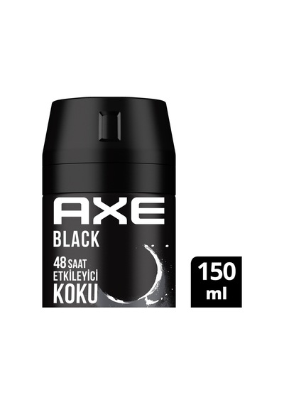 3 Adet Axe Erkek Deodorant & Bodyspray Black 48 Saat Etkileyici Koku 150 Ml