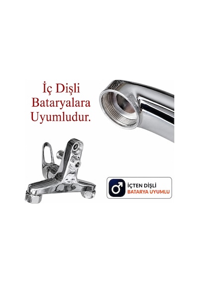 Pirinç Rekor Dış Dişli 1/2 İç Dişli Batarya Uyumlu Hortum Bağlantı Rekoru