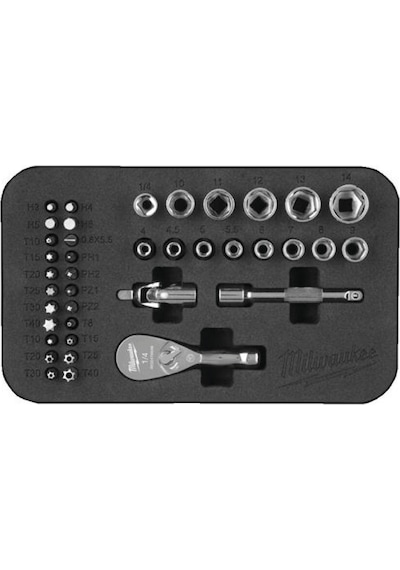 Milwaukee 1/4 Lokma Seti 39 Parça 4932492672