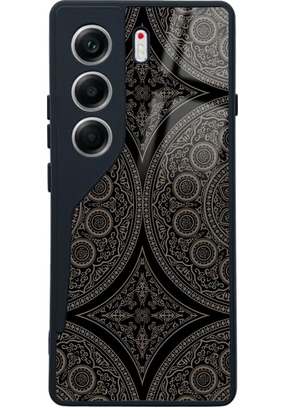 Tecno Camon 40 Osmanlı Motif Tasarımlı Glossy Telefon Kılıfı Çok Renkli