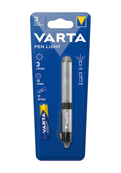 Varta 16611 Fener Led Pen Light + 1xAAA Gri - Siyah