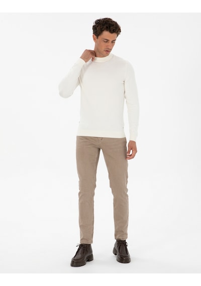 Pierre Cardin Erkek Ekru Kazak /triko 50315728-vr019 Ekru